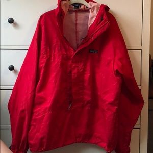 Red Pantagonia Rain Jacket Vintage Men’s